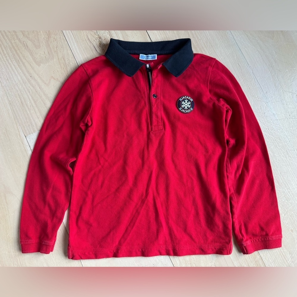 Jacadi Long Sleeve Cotton Polo